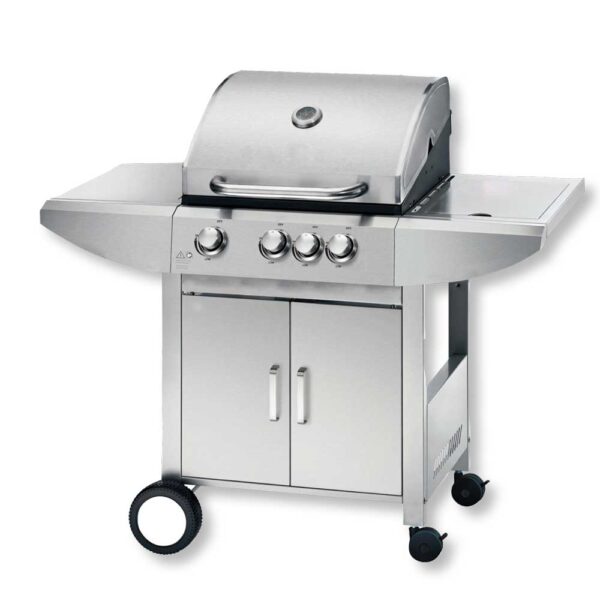 Barbecue a gas Vulcano 3 bruciatori + 1 fornello cm 121x60x109h