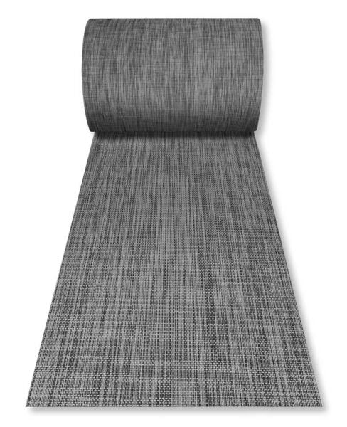 Tappeto h.cm.50 Lotus a metraggio bianco e nero