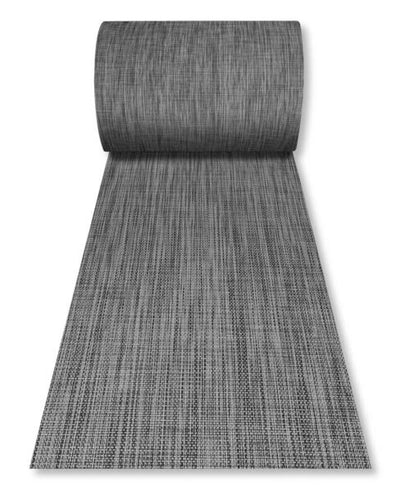 Tappeto h.cm.50 Lotus a metraggio bianco e nero