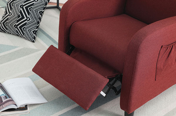 Poltrona recliner denver corda meccanismo manuale cm.66x80x100h