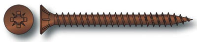 Vite legno testa piana svasata bronzata mm.6,0x50 (pz.200)