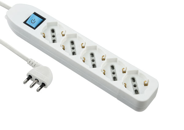 Multipresa universale 5p cavo 1,5mt