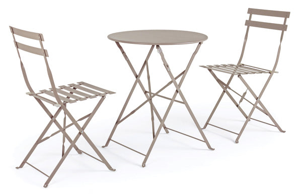 Set bistrot 3 pz wissant tortora
