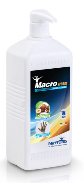 Crema lavamani macrocream in flacone da 1000ml con dosatore