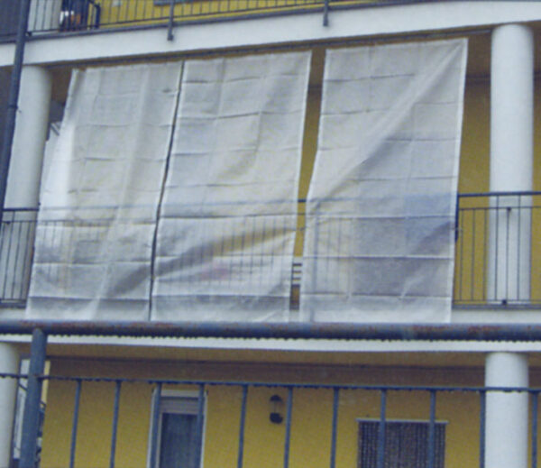 Telo bianco retinati occhiellati mt.2x3