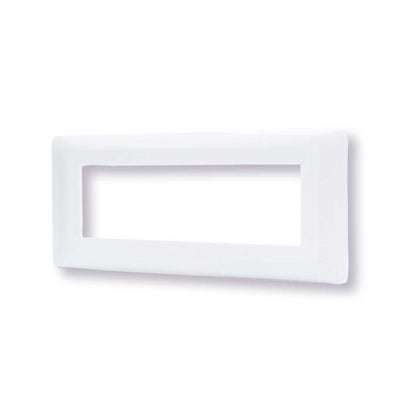 Placca 6 moduli bianco serie Matix