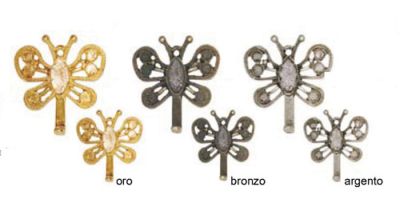 Gancio per quadri butterfly grande colore: bronzo