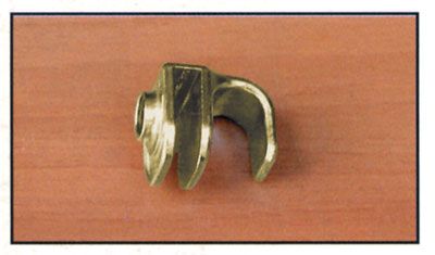 Maniglia per vetro da 4 a 6 mm ottonata