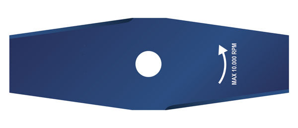 Disco in acciaio 2 denti per decespugliatore mm. 305x25,4x1,8