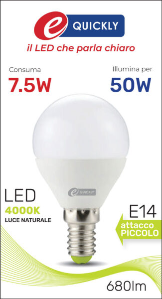 Lamp.sfera p45 led e14 7,5w 4000k