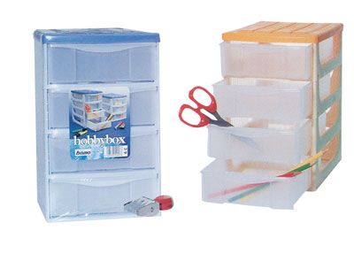 Hobby box contenitore in colori assortiti mm.170 x 245 x 270h