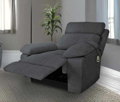 Poltrona recliner motorizzata  grigio cm.92x93x101h