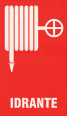 Targa 20x30 idrante (pezzi 10)