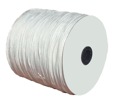 Treccia nylon bianca mm.18