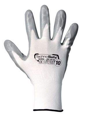 Guanti filo cont./nitrile aer.tg.9