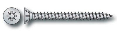 Vite legno testa piana svasata zincata bianca mm.5,0x25 (pz.500)