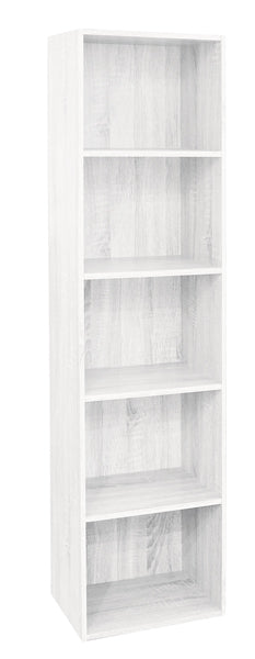 Libreria 40x29x172h bianco frassin.