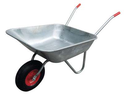 Carriola con vasca in acciaio zincato lt.75 portata kg.100