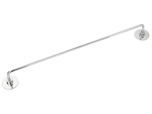 Portasciugamani 50cm. acciaio/abs. fissaggio con adesivi o viti
