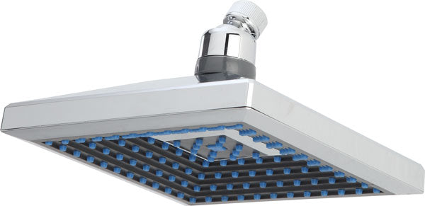 Soffione doccia quadro,ABS cromo con ugelli anticalcare cm.18x18.