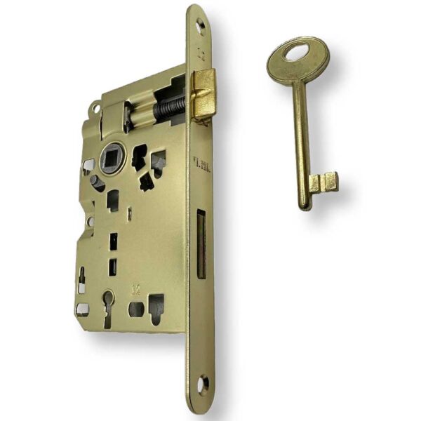 Serratura patent bordo tondo mm50 ottonato
