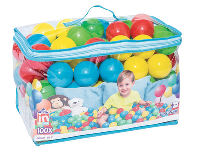Sacca 100 palline diametro cm. 6,5 colori assortiti