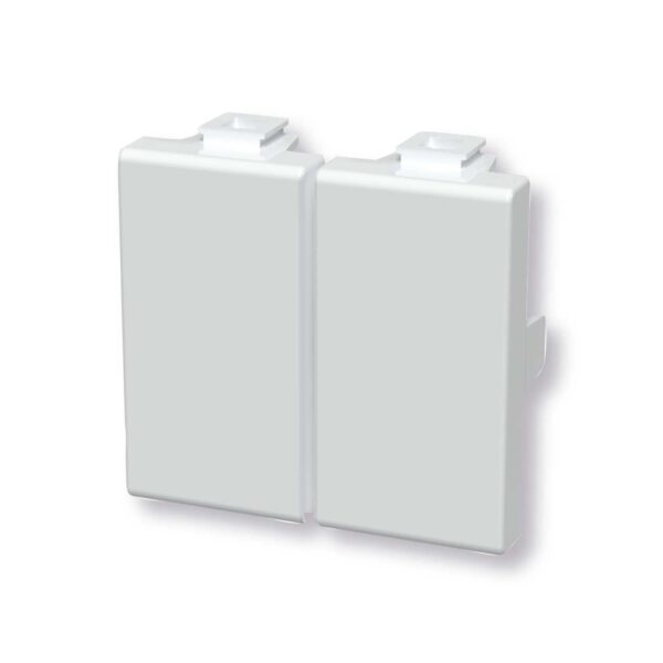 Tappo copriforo doppio bianco Serie Matix