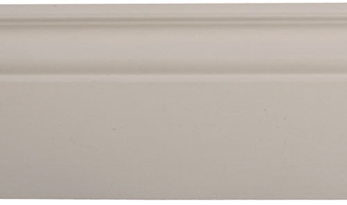 Battiscopa mdf 140x16 con passacavo colore: bianco