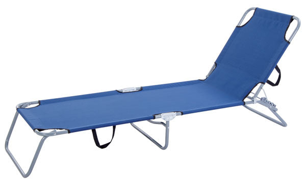 Lettino speed pieghevole blu