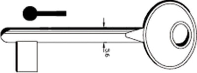 Chiave Passepartout Patent PP27G Bronzata (SLC 5012)