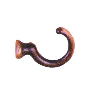 Gancio bronzo 528/b mm.35(pz.100)