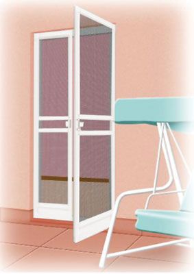 Zanzariera priscilla 2per battente 150x240 marrone