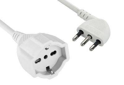Prolunga 5 mt, presa schuko bipasso, spina salvaspazio 16A