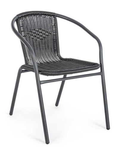 Sedia Ripley nero 53x58x73h