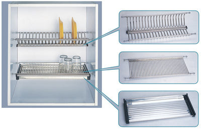 Scolapiatti cm.76 acciaio inox