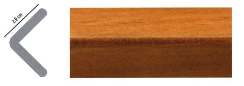 Paraspigolo ayous 29x29 liscio ciliegio