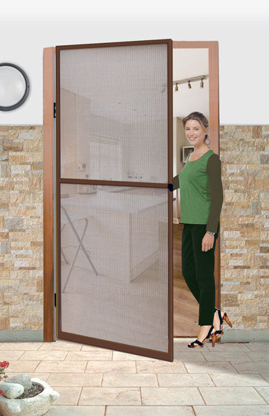 Zanzariera priscilla per battente 100x240 marrone