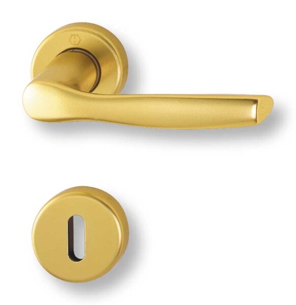 Maniglia Milano R.B. Foro Chiave Normale F3 Oro 143/88K/88KS