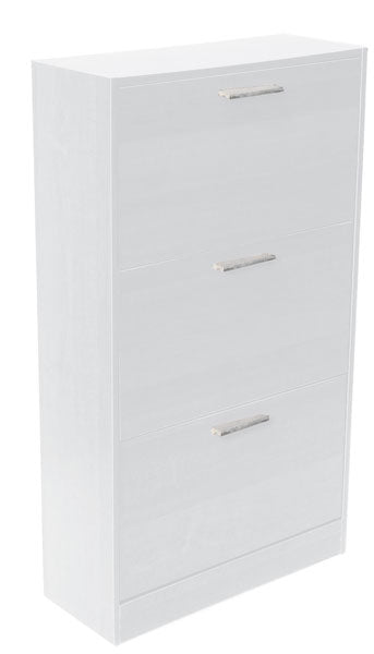 Scarpiera 3 ante cm.60x24x109 bianco alpes