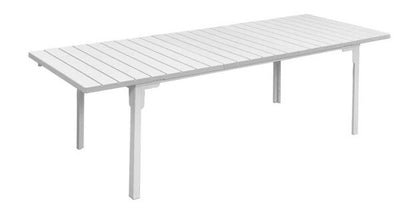Tavolo Tenerife Effetto Legno Bianco CM.180/240x90x76H