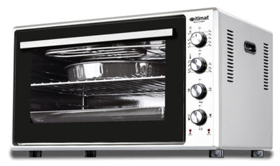 Forno elettrico ventilato 75l,doppio vetro termico,mm752x527x452 bicol