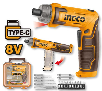 Cacciavite a batteria 8V c/valigetta e accessori