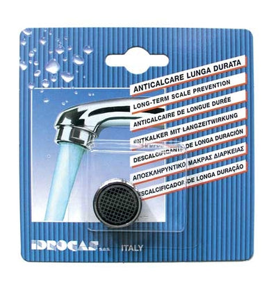 Aeratore cromato 24x1 maschio blister 8l/minuto