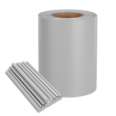 Fascia frangivista in PVC cm.19x35mt colore grigio chiaro 3942