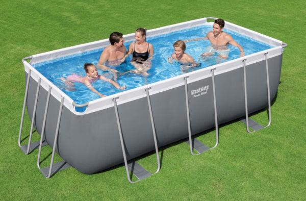 Piscina rettangolare frame cm.404x201x100 lt.6.478