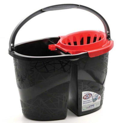 Secchio Evolution H.20 cm. con strizzatore doppia vasca Bama