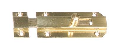 Catenaccio ottone con incontro 60 mm ottonato