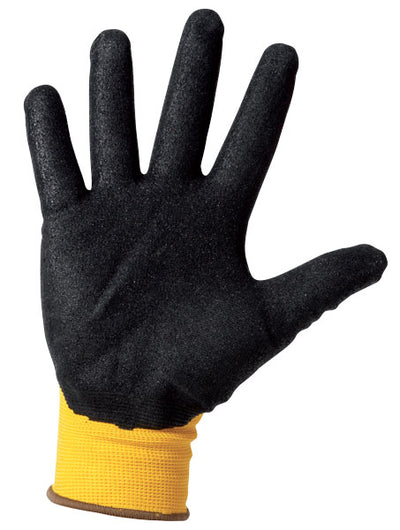 Guanti nitrilgrip giall/ner.mis.10