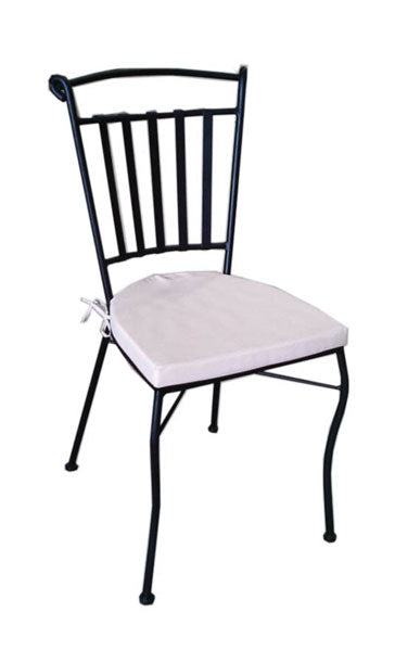 Sedia ferro batt.impil.pisa c/cusc.