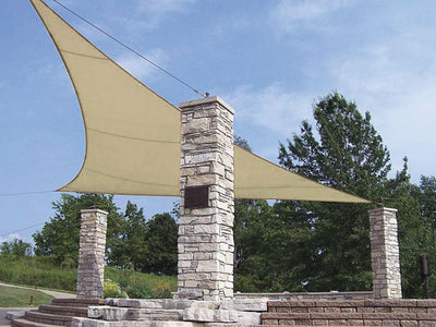 Tenda vela triangolare 5x5x5 ecru